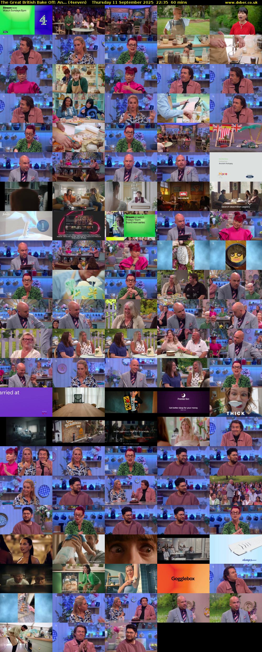 The Great British Bake Off: An... (4seven) Thursday 11 September 2025 22:35 - 23:35