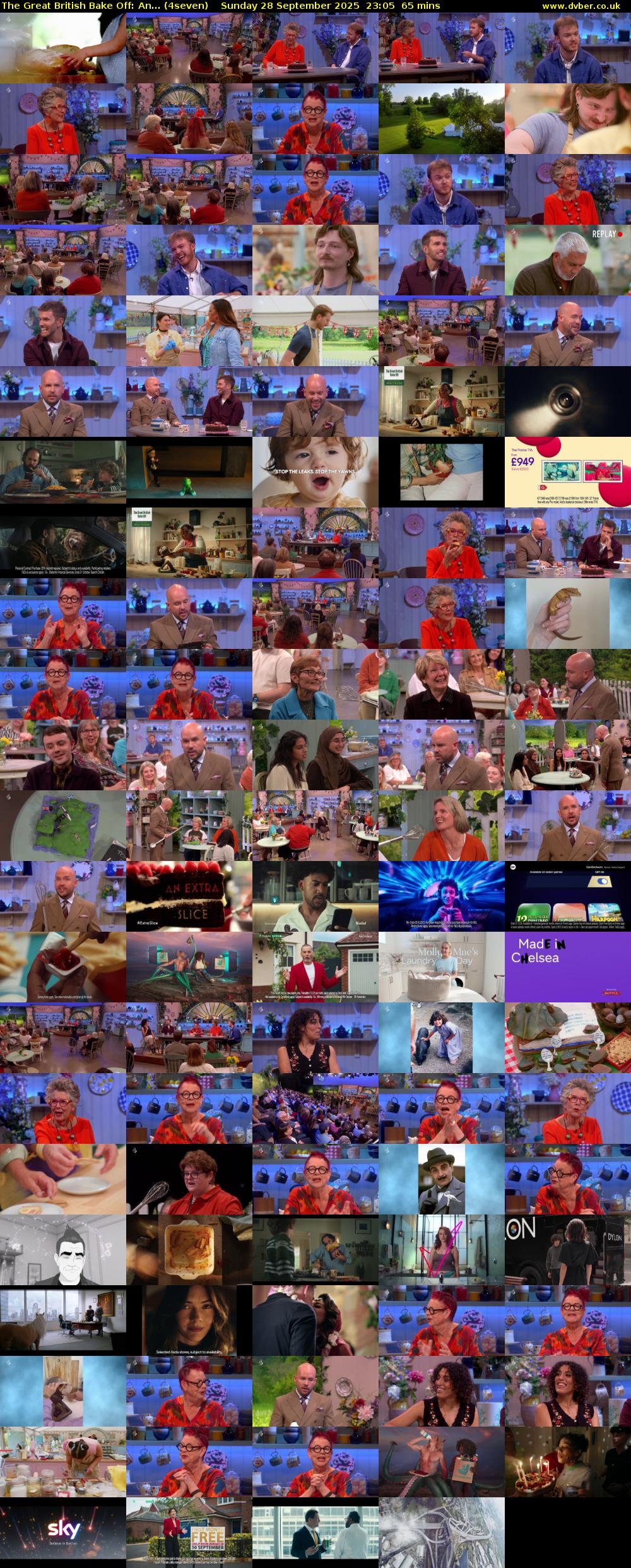 The Great British Bake Off: An... (4seven) Sunday 28 September 2025 23:05 - 00:10
