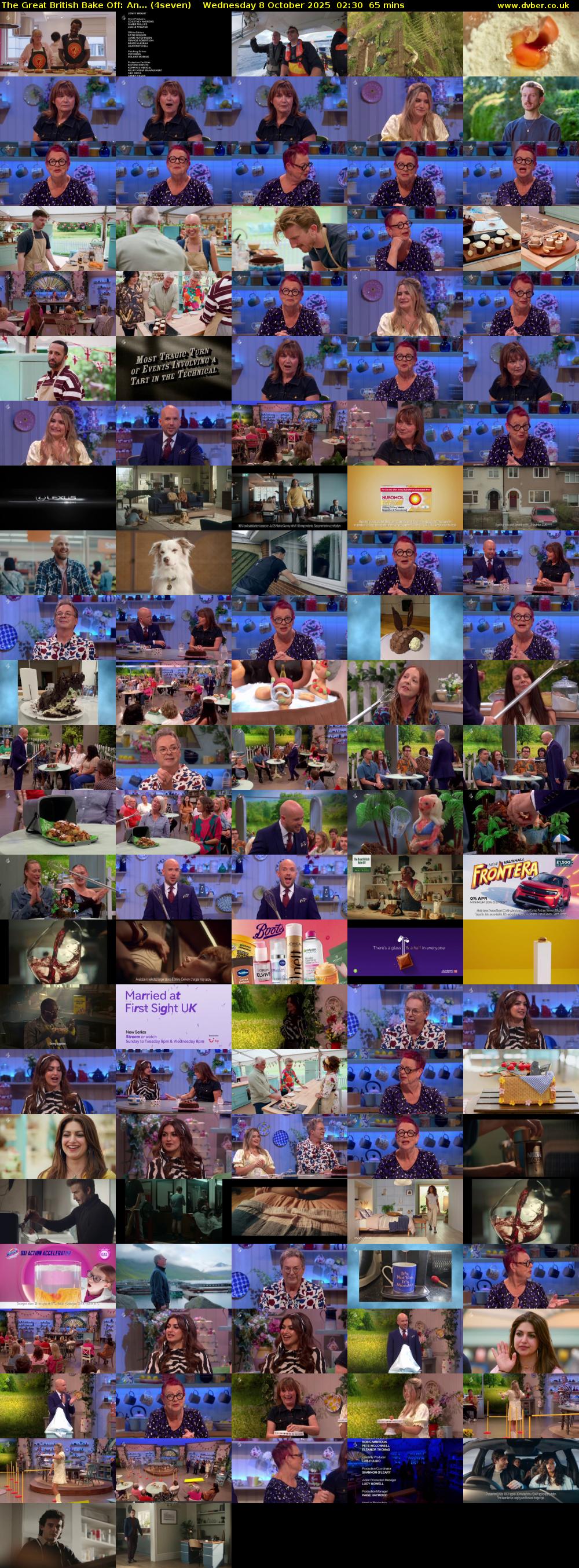 The Great British Bake Off: An... (4seven) Wednesday 8 October 2025 02:30 - 03:35