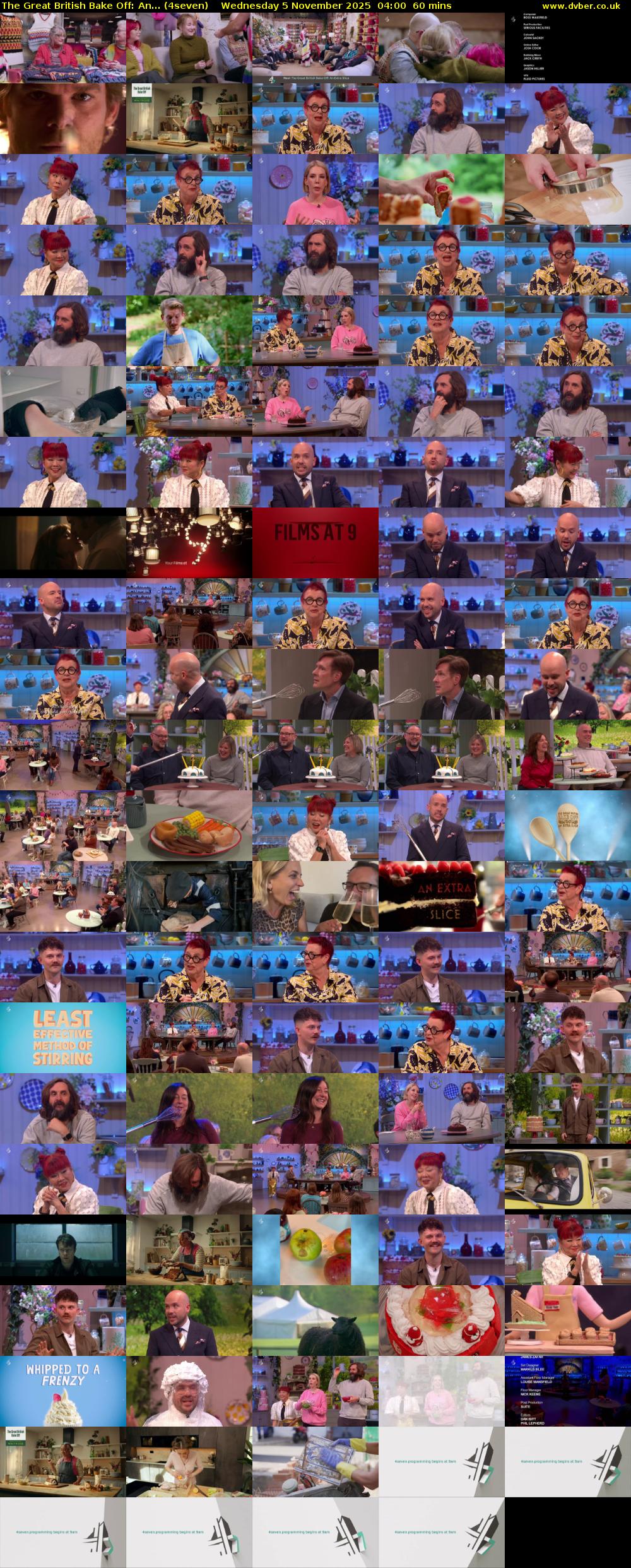 The Great British Bake Off: An... (4seven) Wednesday 5 November 2025 04:00 - 05:00