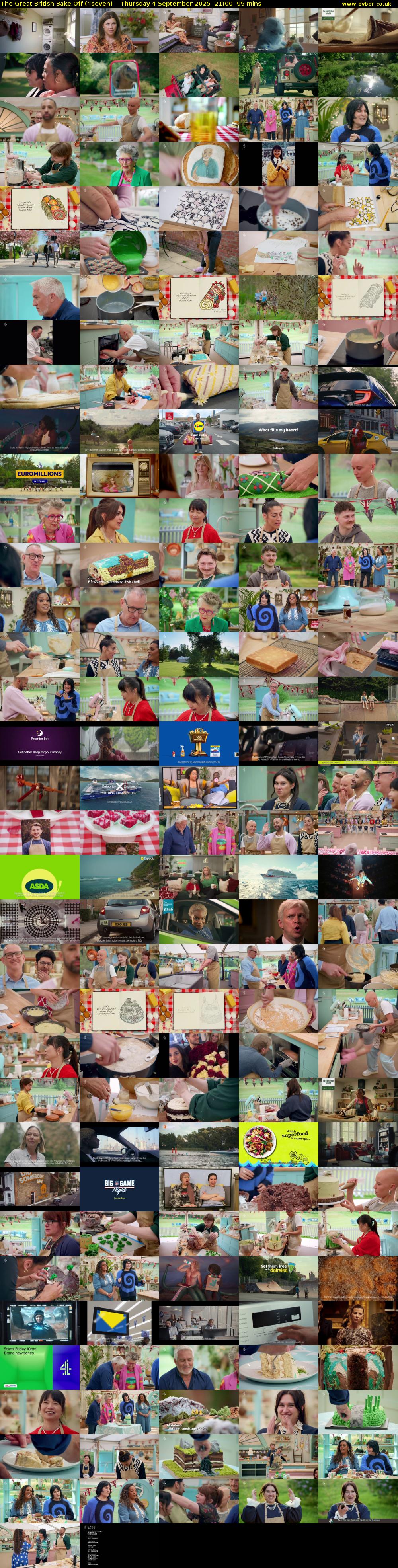 The Great British Bake Off (4seven) Thursday 4 September 2025 21:00 - 22:35