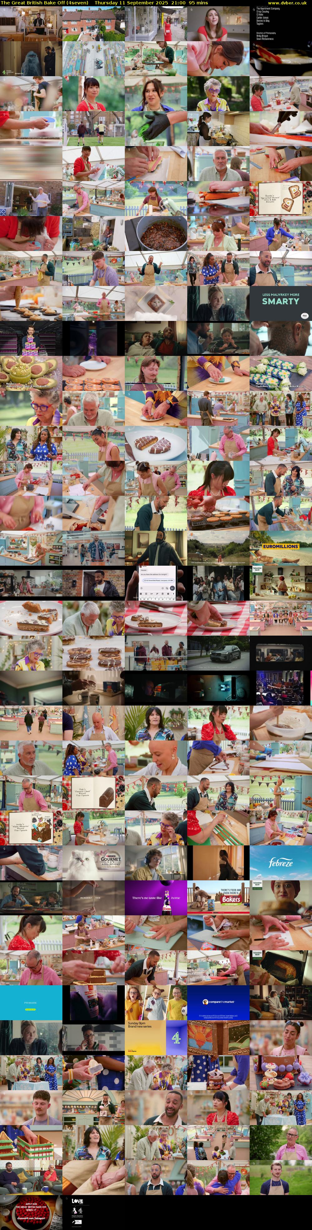 The Great British Bake Off (4seven) Thursday 11 September 2025 21:00 - 22:35