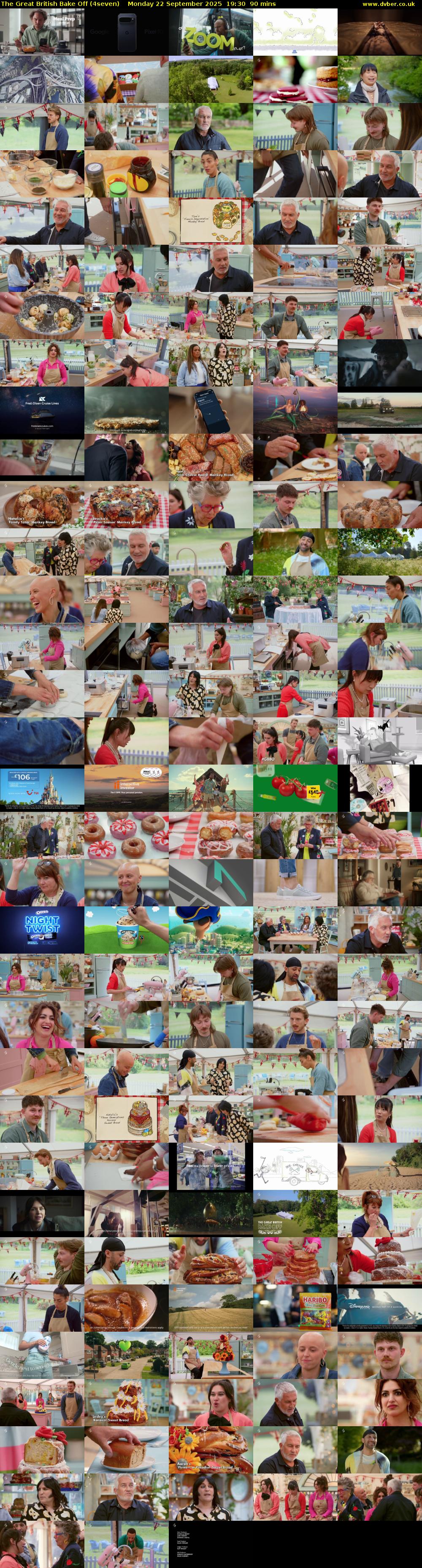 The Great British Bake Off (4seven) Monday 22 September 2025 19:30 - 21:00