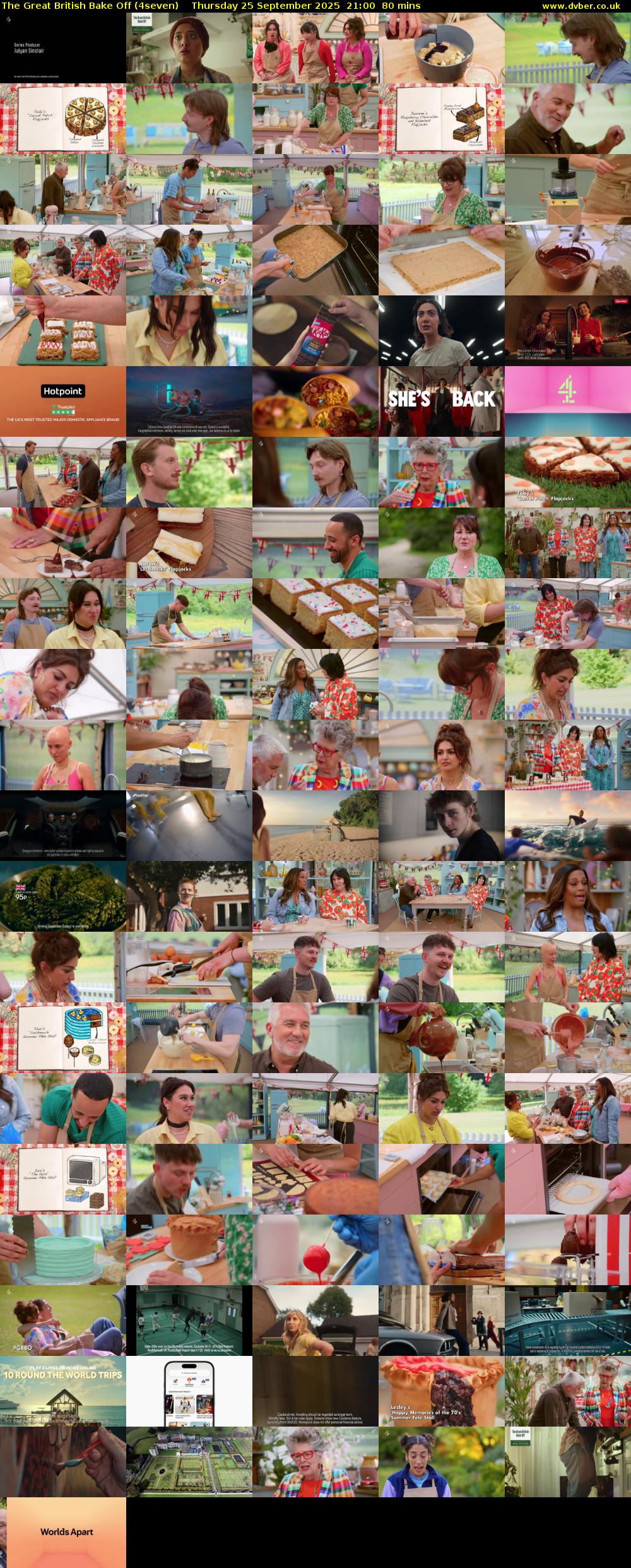 The Great British Bake Off (4seven) Thursday 25 September 2025 21:00 - 22:20