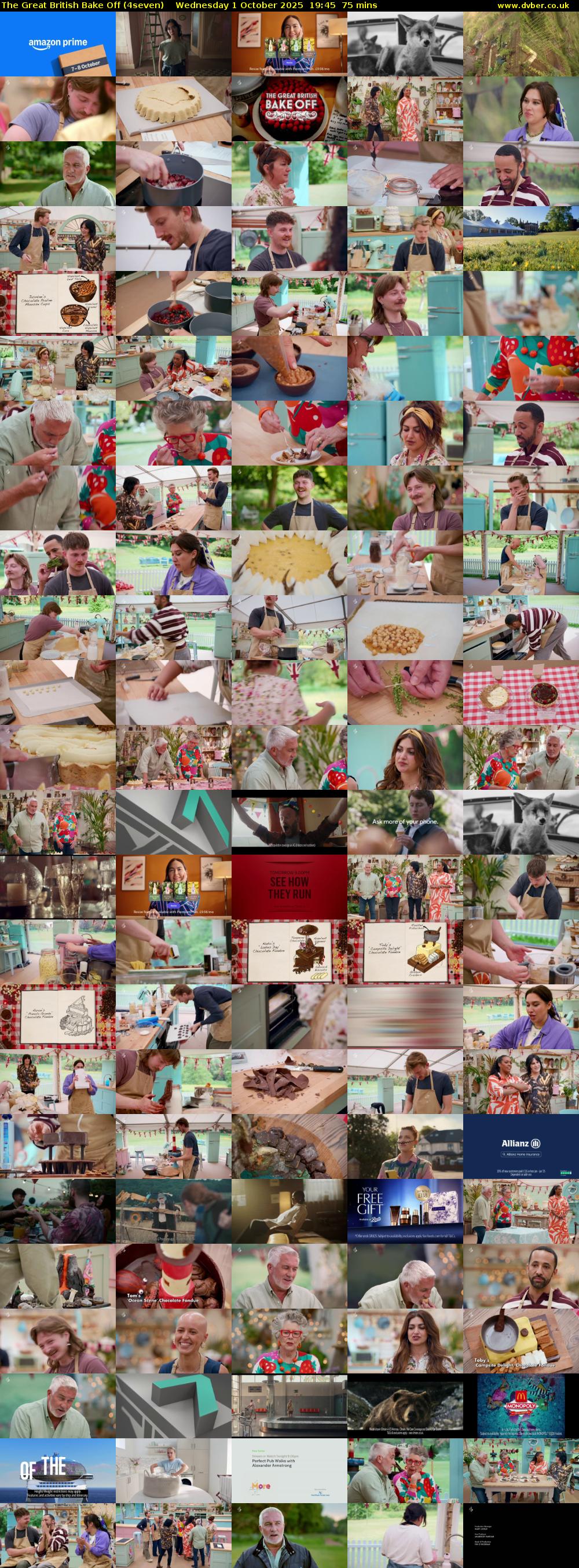 The Great British Bake Off (4seven) Wednesday 1 October 2025 19:45 - 21:00