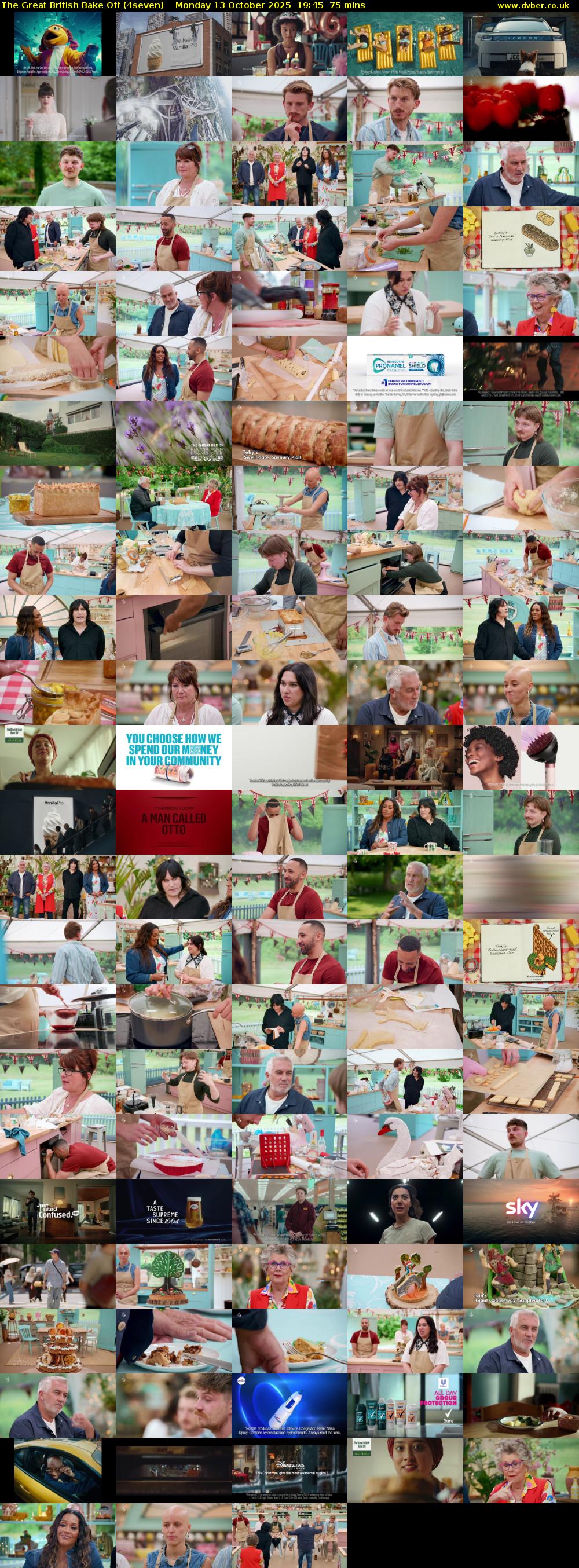 The Great British Bake Off (4seven) Monday 13 October 2025 19:45 - 21:00