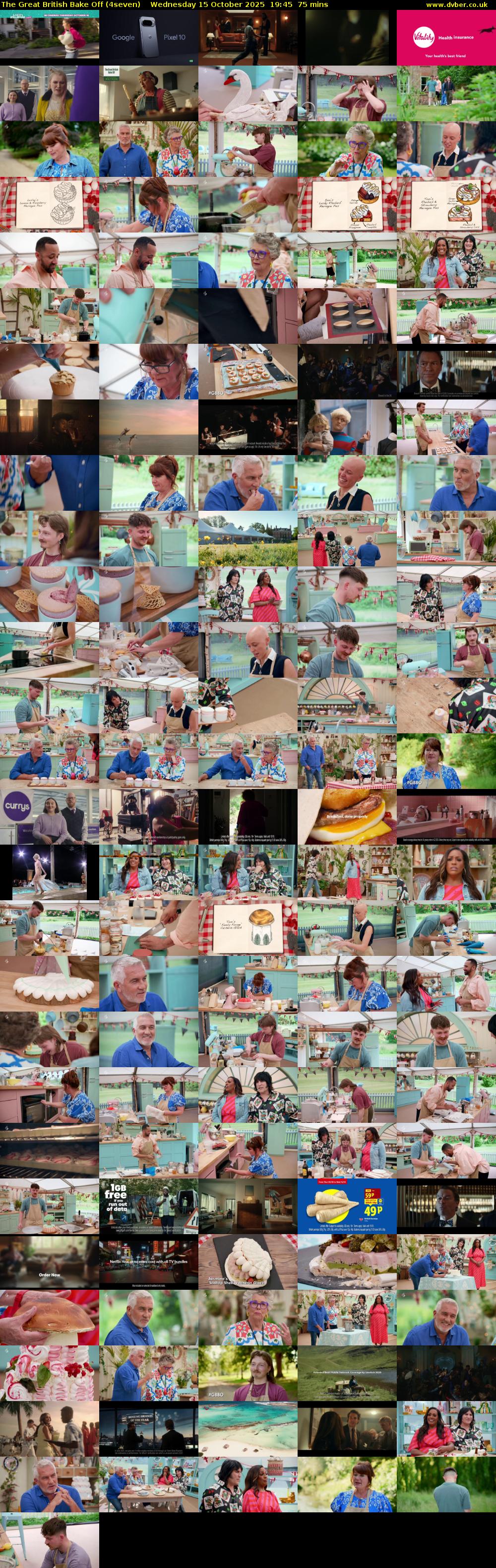 The Great British Bake Off (4seven) Wednesday 15 October 2025 19:45 - 21:00