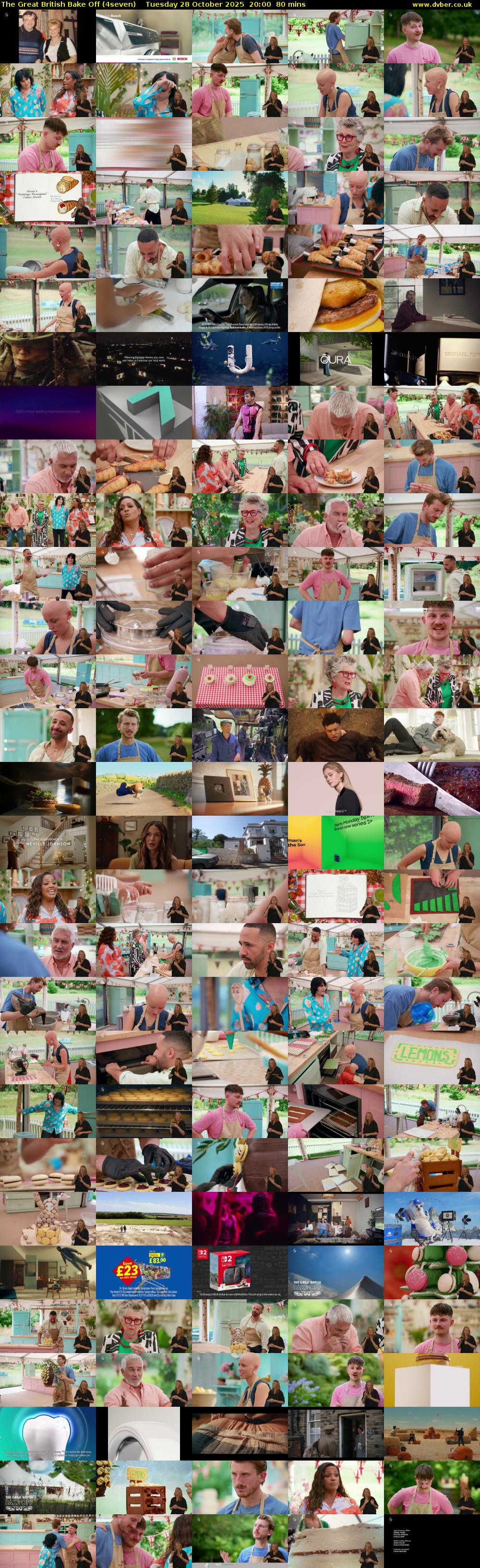 The Great British Bake Off (4seven) Tuesday 28 October 2025 20:00 - 21:20