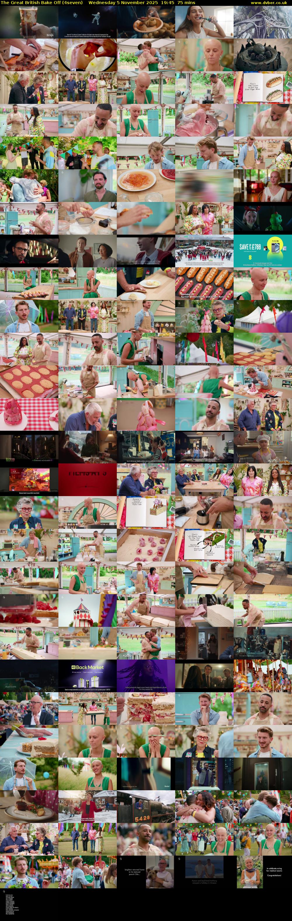 The Great British Bake Off (4seven) Wednesday 5 November 2025 19:45 - 21:00