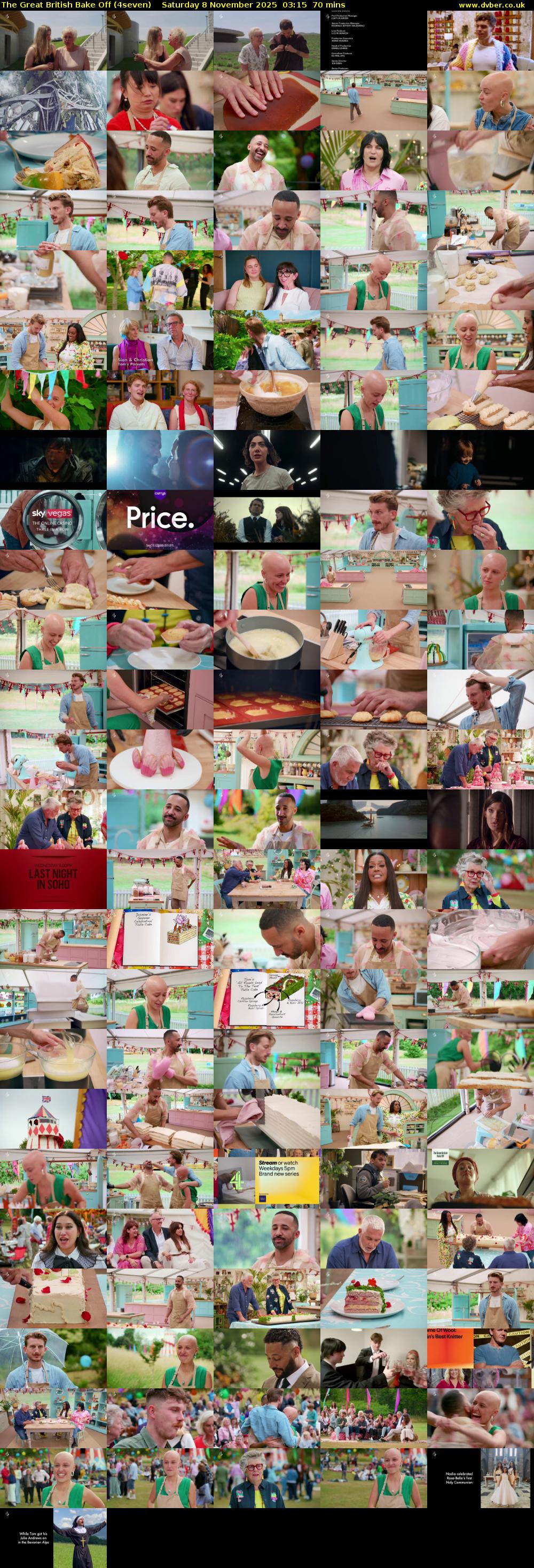 The Great British Bake Off (4seven) Saturday 8 November 2025 03:15 - 04:25
