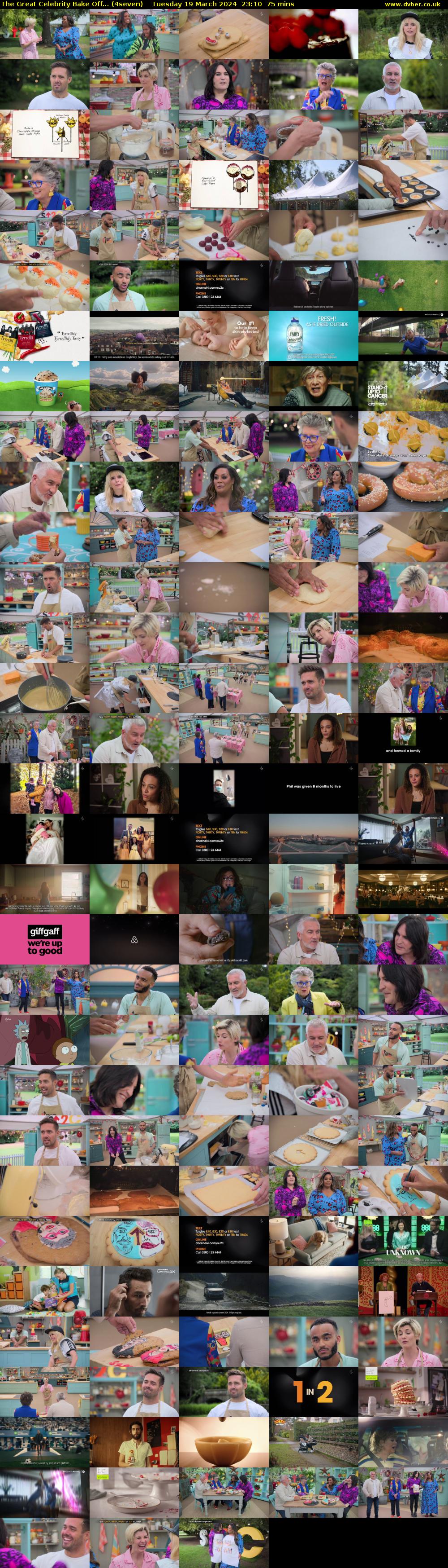 The Great Celebrity Bake Off... (4seven) Tuesday 19 March 2024 23:10 - 00:25