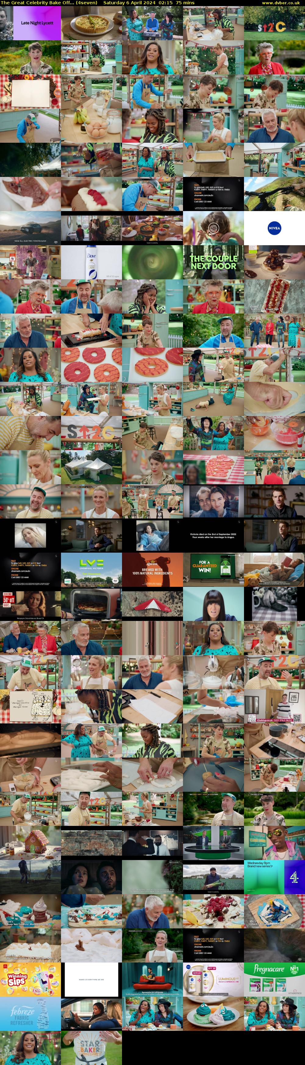 The Great Celebrity Bake Off... (4seven) Saturday 6 April 2024 02:15 - 03:30