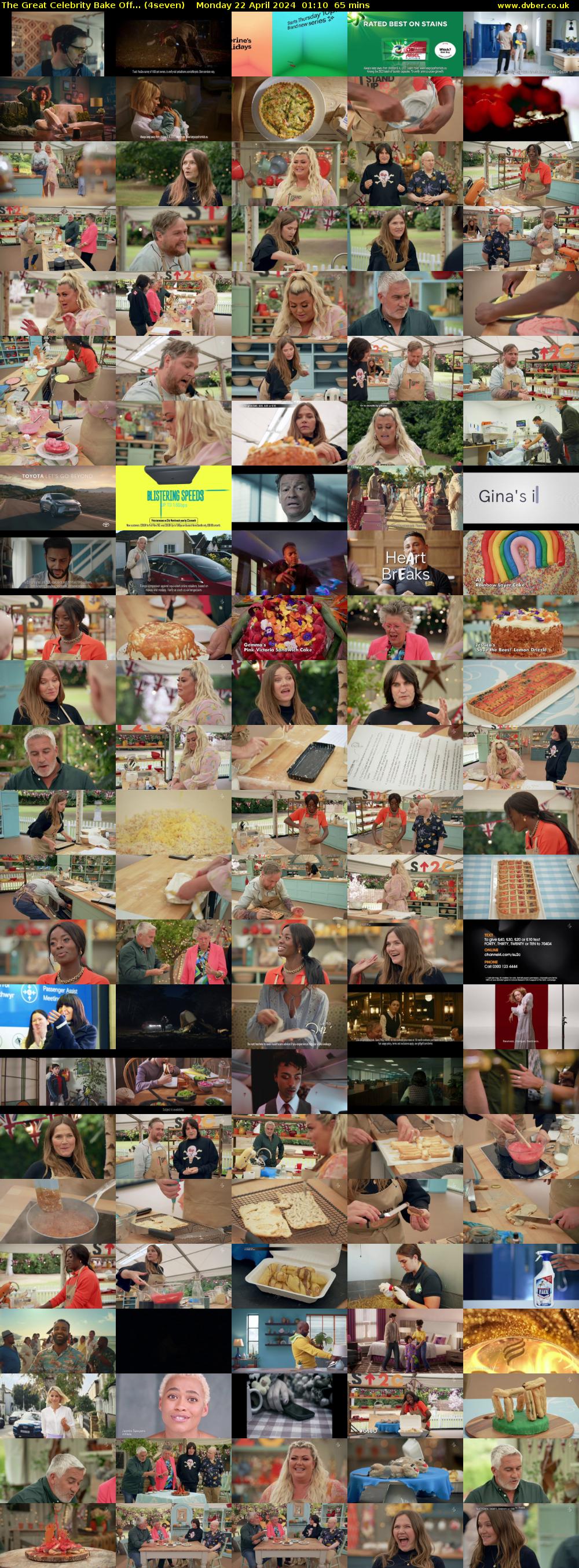 The Great Celebrity Bake Off... (4seven) Monday 22 April 2024 01:10 - 02:15