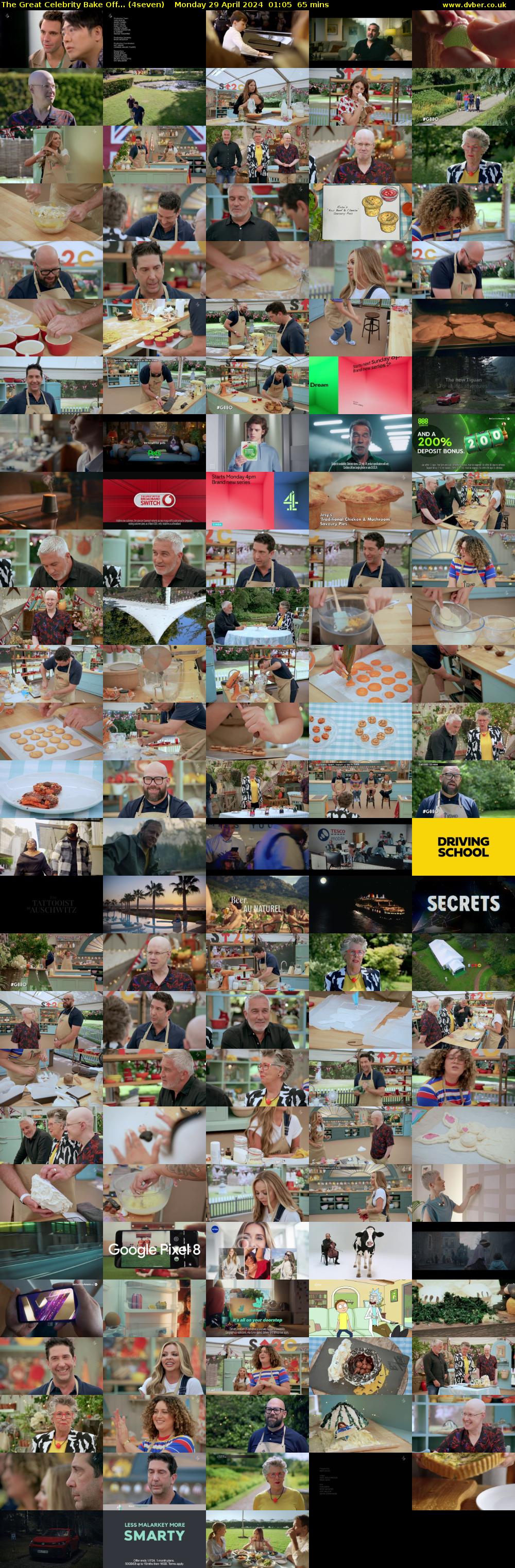 The Great Celebrity Bake Off... (4seven) Monday 29 April 2024 01:05 - 02:10