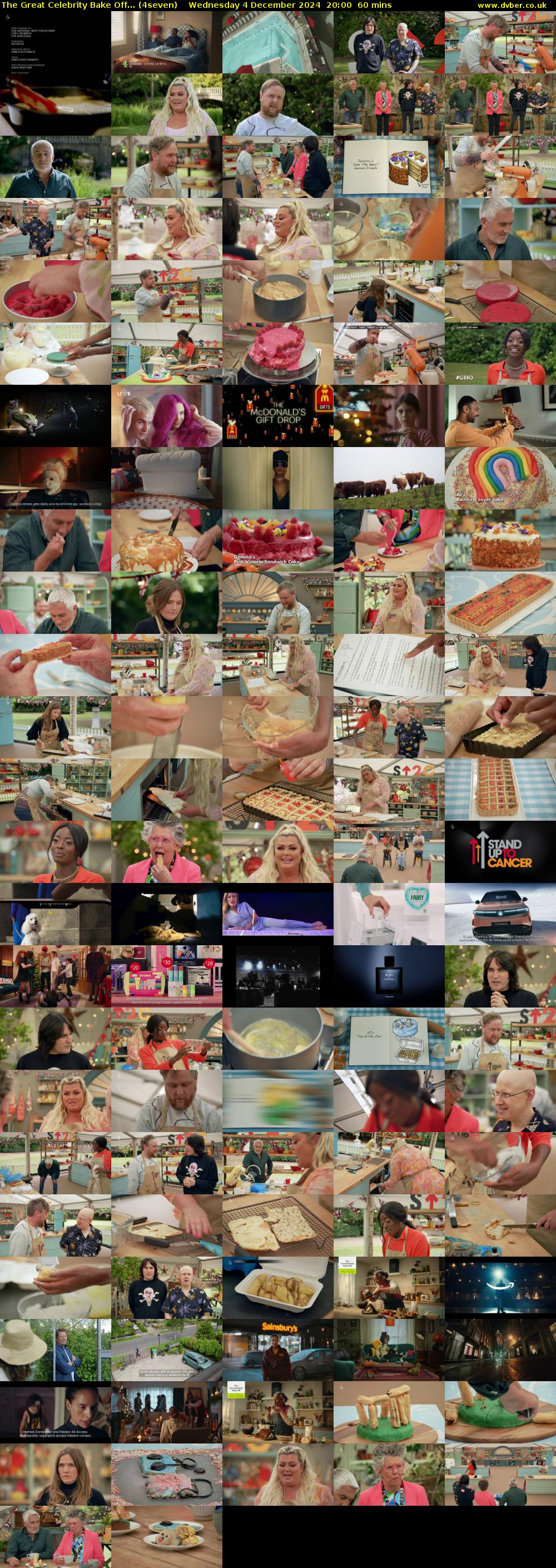 The Great Celebrity Bake Off... (4seven) Wednesday 4 December 2024 20:00 - 21:00