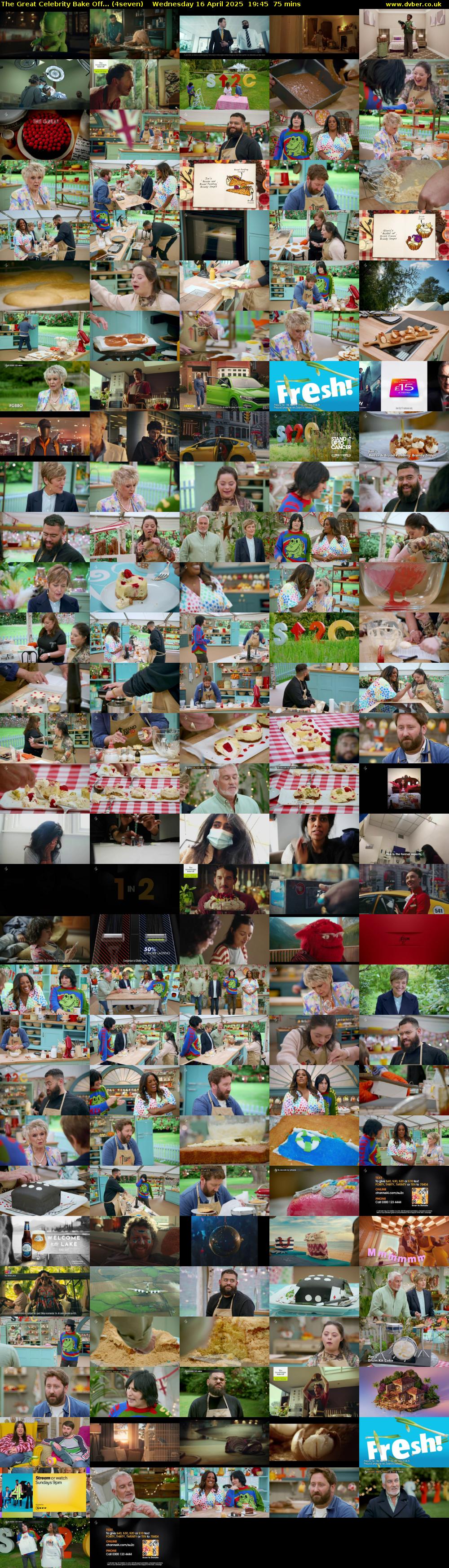 The Great Celebrity Bake Off... (4seven) Wednesday 16 April 2025 19:45 - 21:00