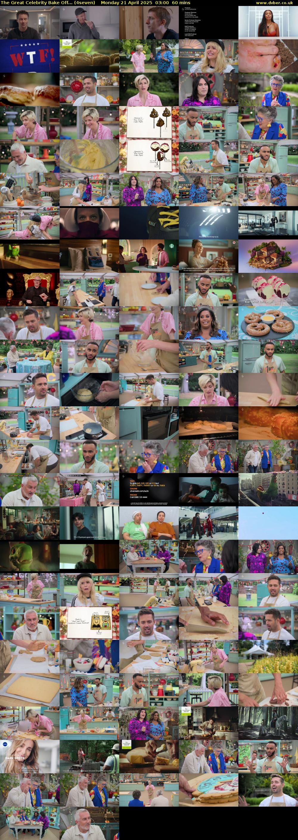 The Great Celebrity Bake Off... (4seven) Monday 21 April 2025 03:00 - 04:00