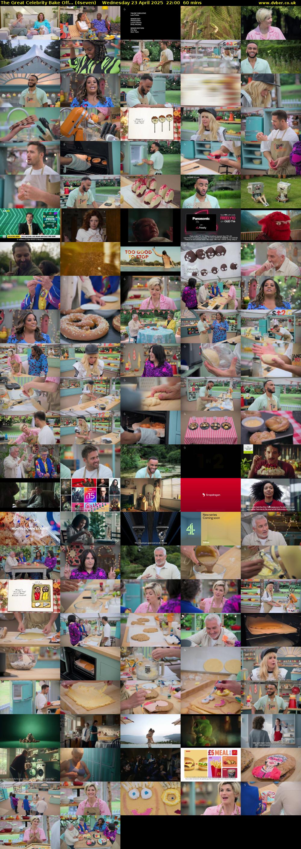 The Great Celebrity Bake Off... (4seven) Wednesday 23 April 2025 22:00 - 23:00