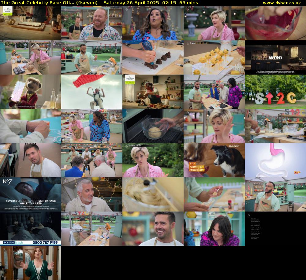 The Great Celebrity Bake Off... (4seven) Saturday 26 April 2025 02:15 - 03:20