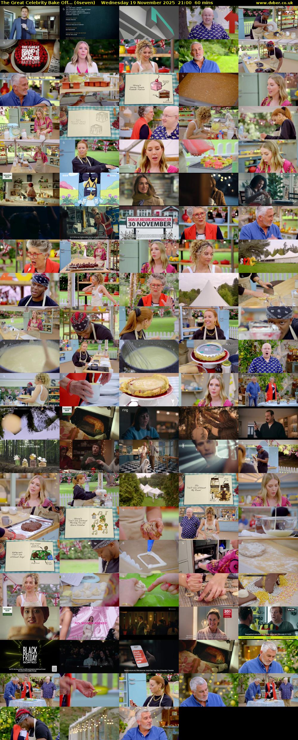 The Great Celebrity Bake Off... (4seven) Wednesday 19 November 2025 21:00 - 22:00