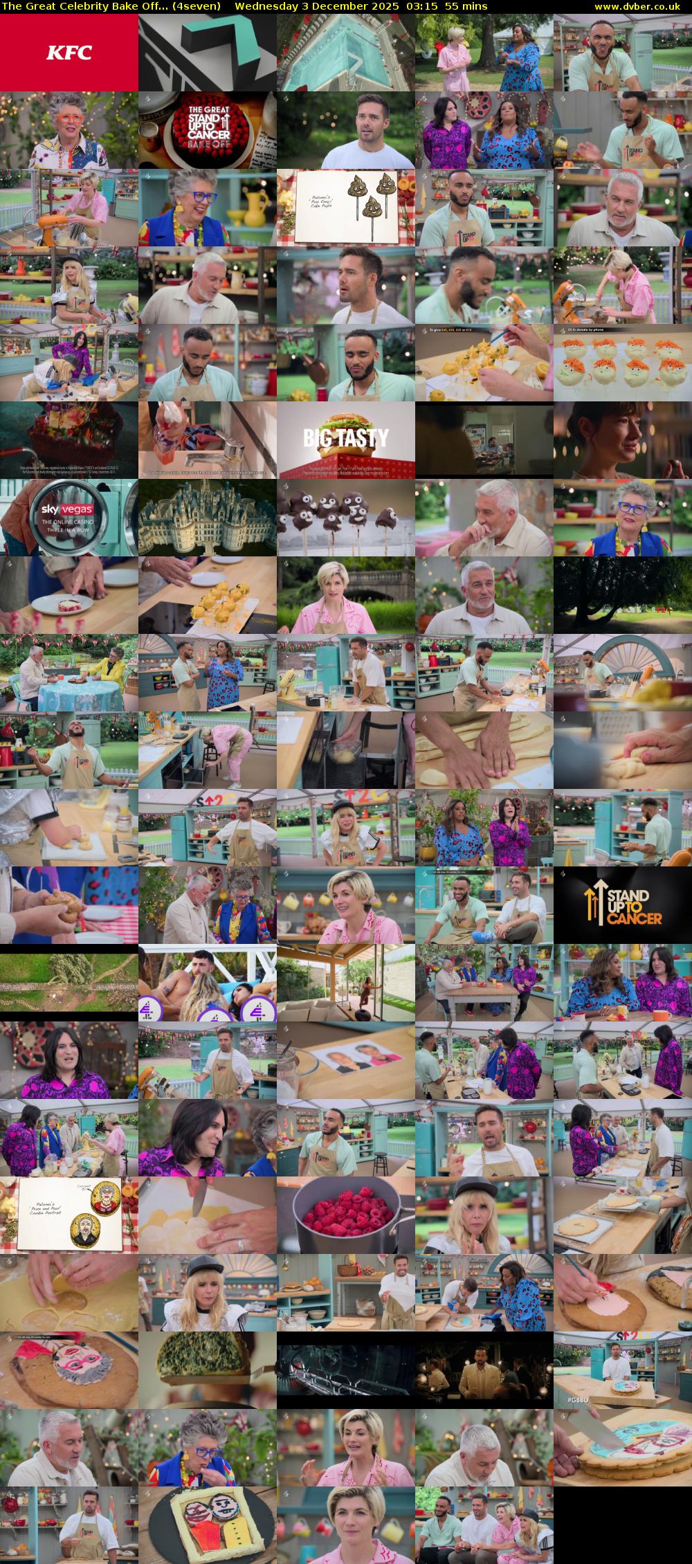 The Great Celebrity Bake Off... (4seven) Wednesday 3 December 2025 03:15 - 04:10