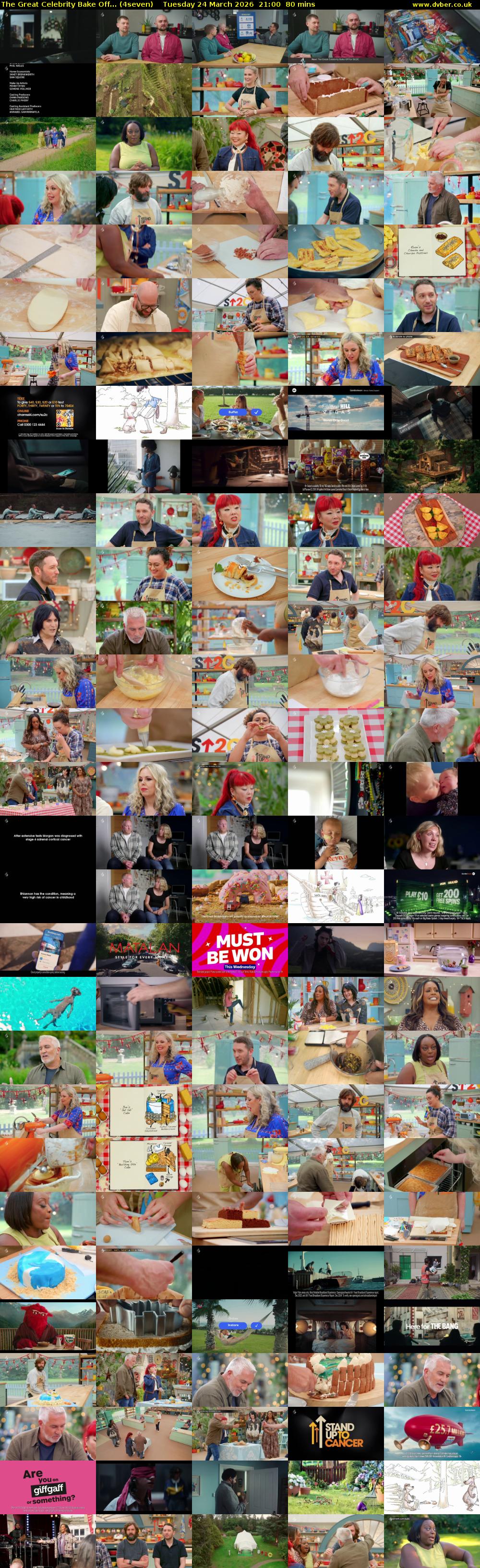 The Great Celebrity Bake Off... (4seven) Tuesday 24 March 2026 21:00 - 22:20