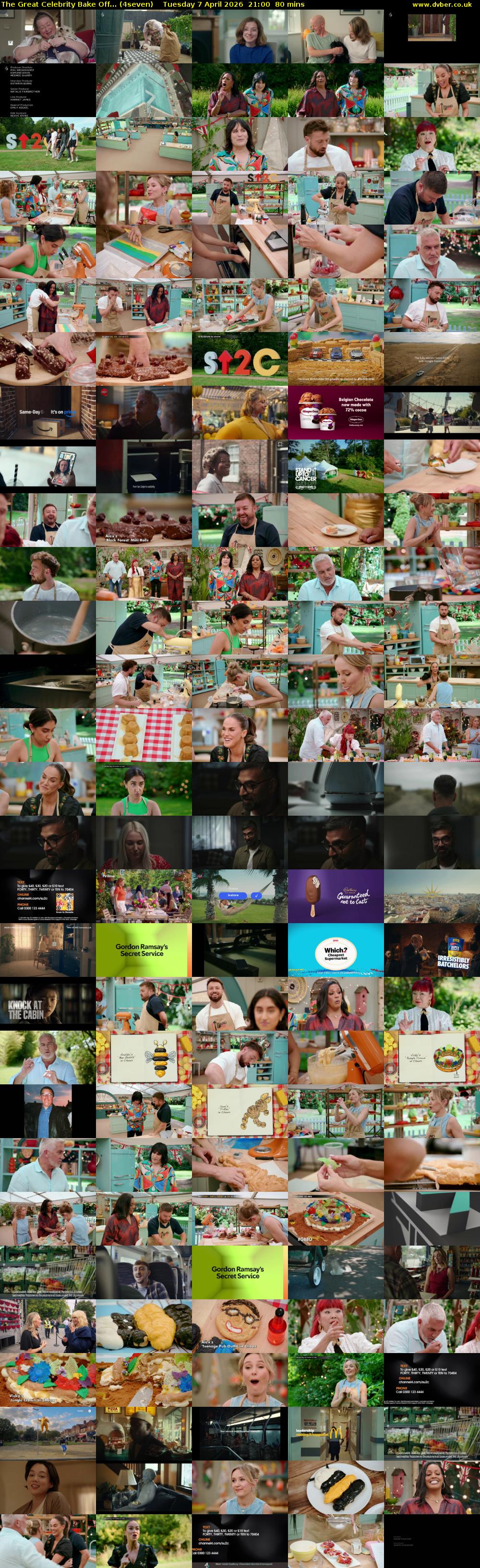 The Great Celebrity Bake Off... (4seven) Tuesday 7 April 2026 21:00 - 22:20