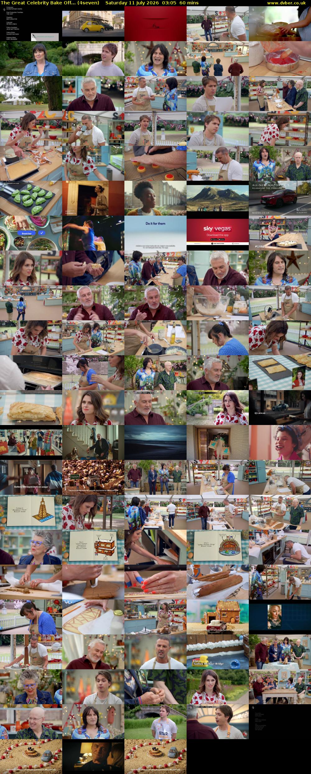The Great Celebrity Bake Off... (4seven) Saturday 11 July 2026 03:05 - 04:05