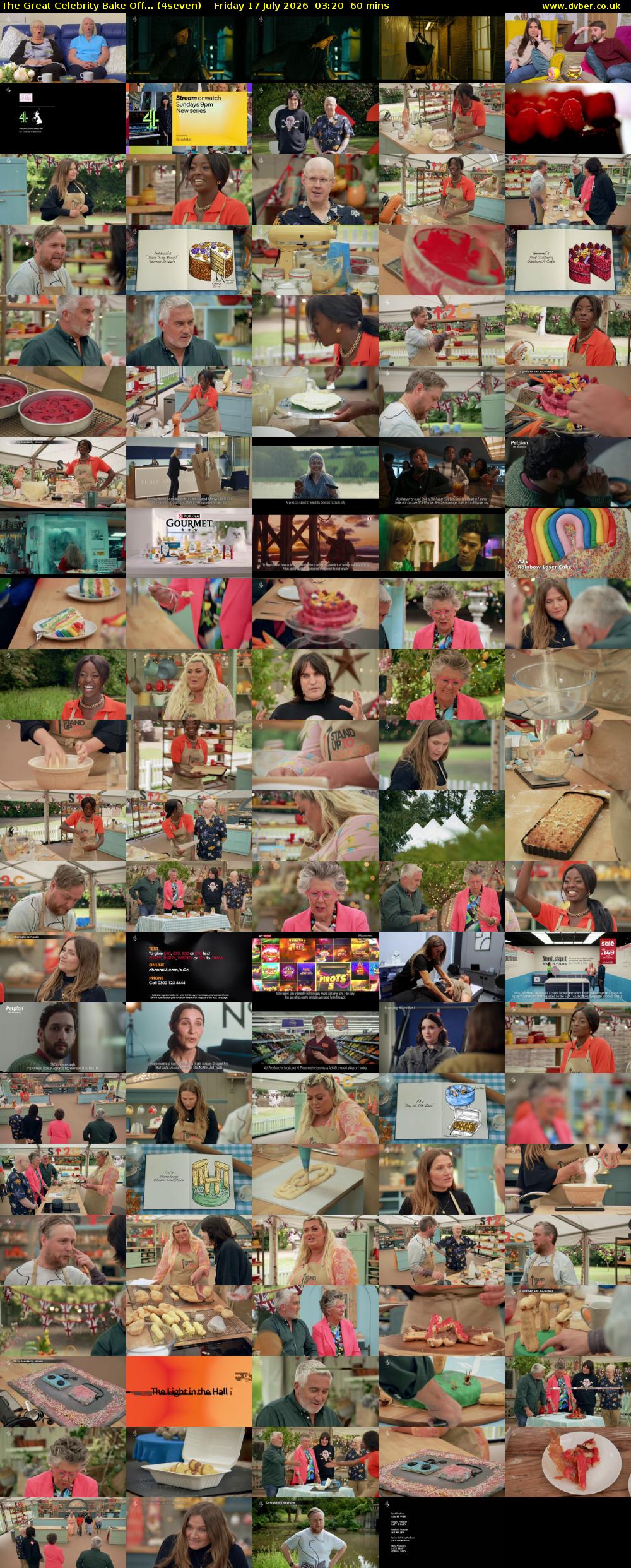 The Great Celebrity Bake Off... (4seven) Friday 17 July 2026 03:20 - 04:20