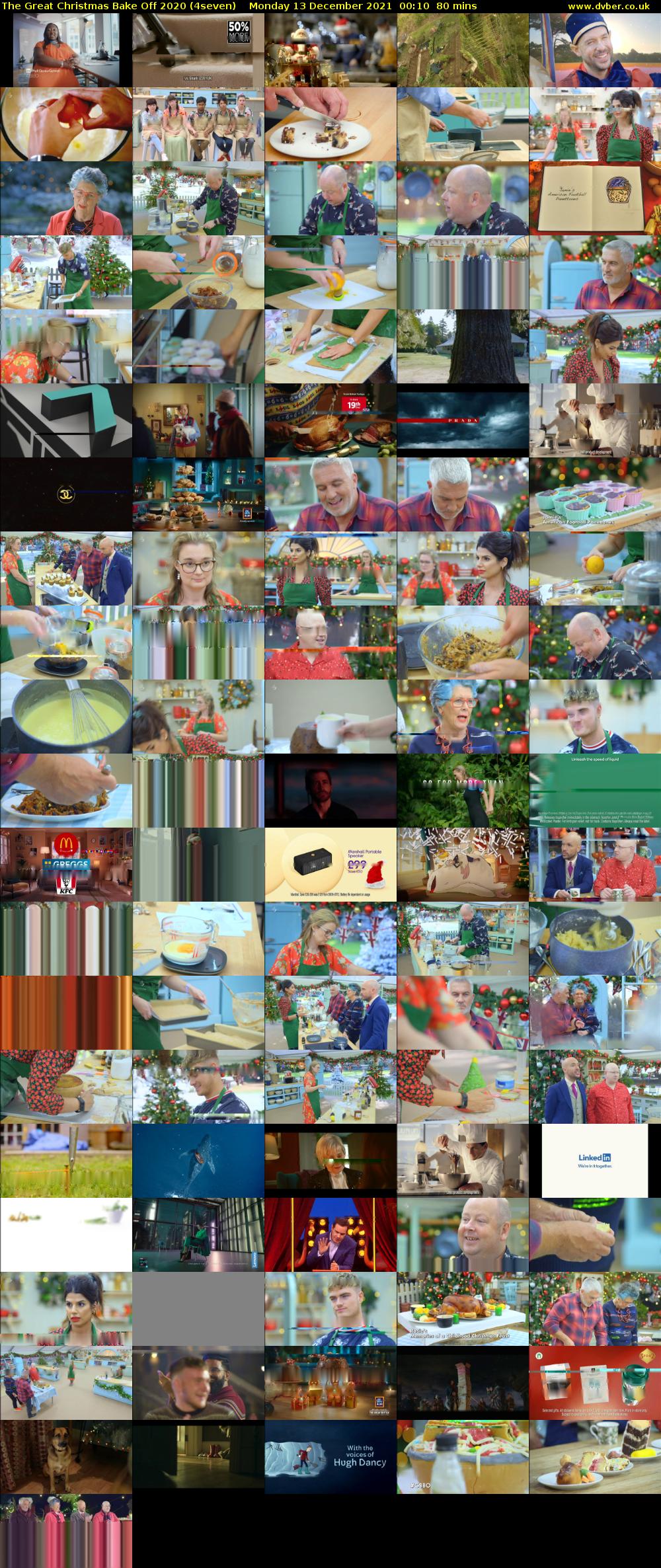 The Great Christmas Bake Off 2020 (4seven) Monday 13 December 2021 00:10 - 01:30