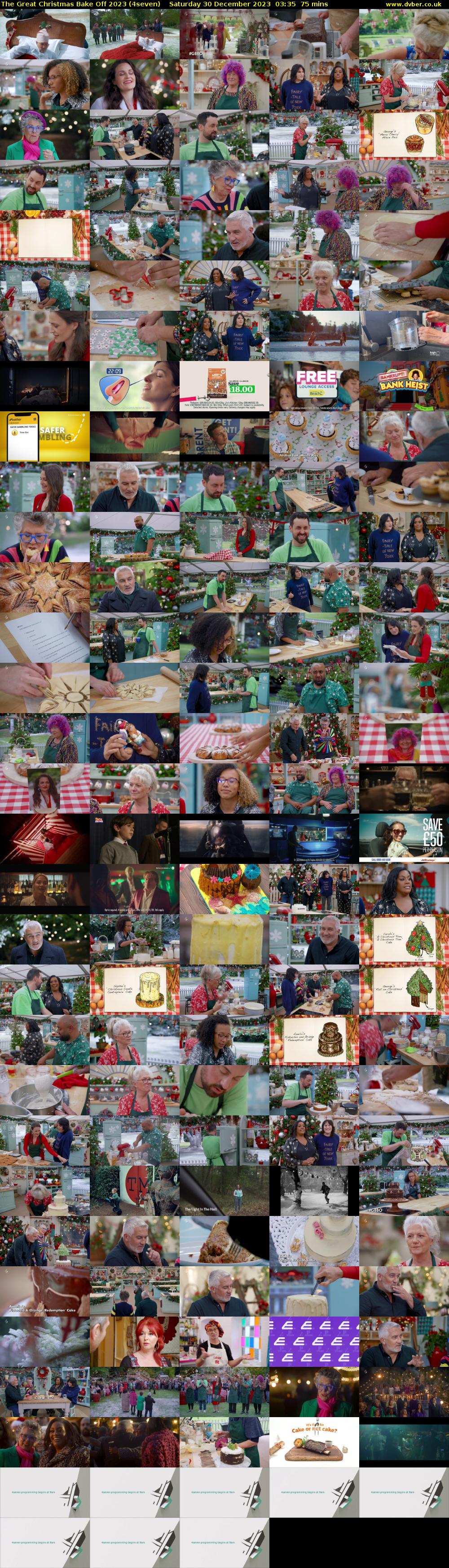 The Great Christmas Bake Off 2023 (4seven) Saturday 30 December 2023 03:35 - 04:50
