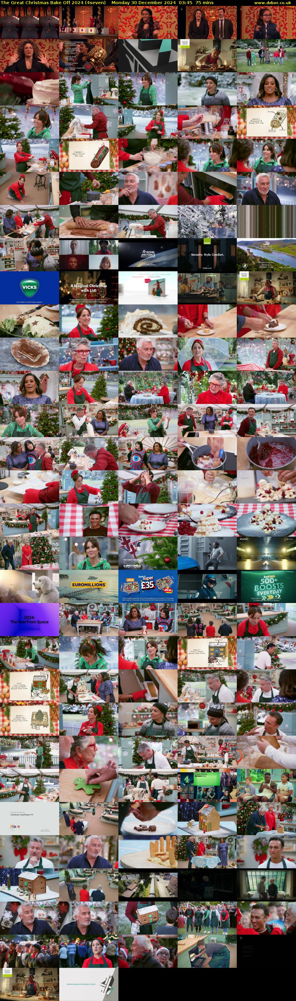 The Great Christmas Bake Off 2024 (4seven) Monday 30 December 2024 03:45 - 05:00