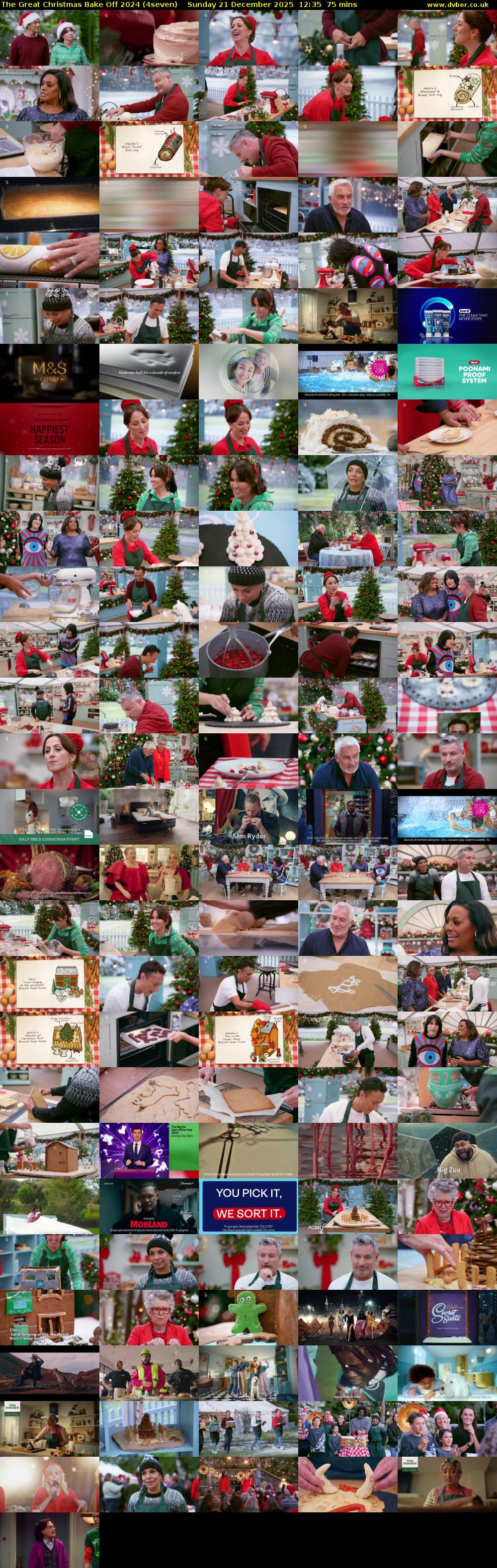 The Great Christmas Bake Off 2024 (4seven) Sunday 21 December 2025 12:35 - 13:50