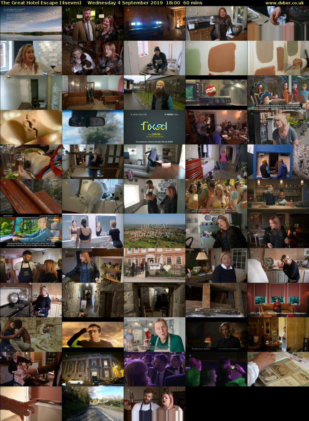 The Great Hotel Escape (4seven) Wednesday 4 September 2019 18:00 - 19:00