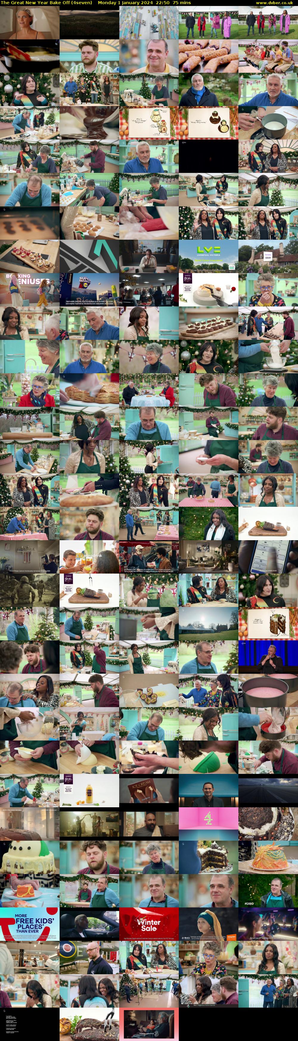 The Great New Year Bake Off (4seven) Monday 1 January 2024 22:50 - 00:05