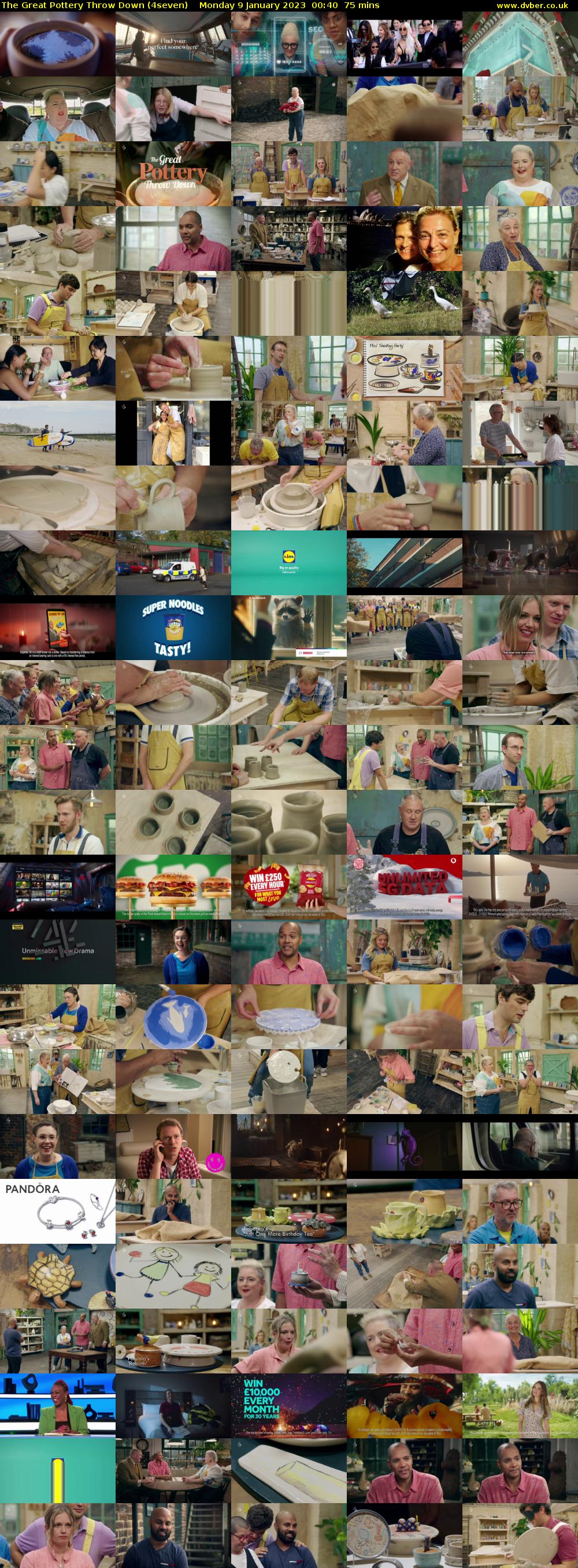 The Great Pottery Throw Down (4seven) Monday 9 January 2023 00:40 - 01:55