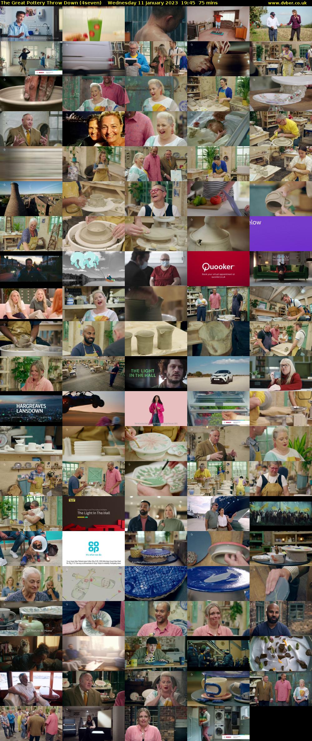 The Great Pottery Throw Down (4seven) Wednesday 11 January 2023 19:45 - 21:00