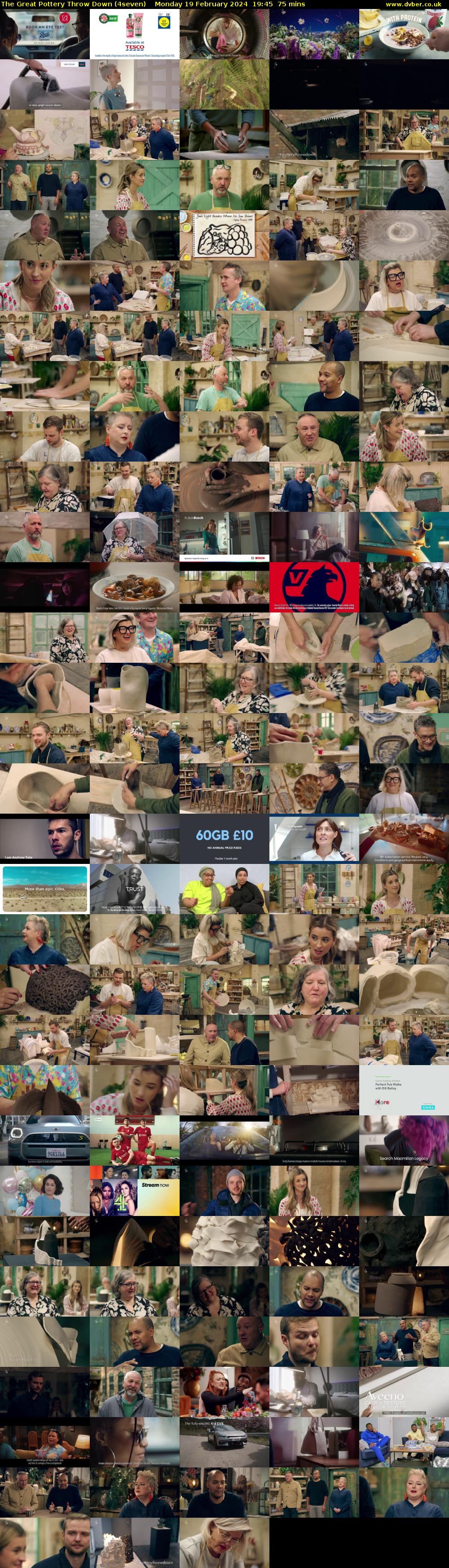 The Great Pottery Throw Down (4seven) Monday 19 February 2024 19:45 - 21:00