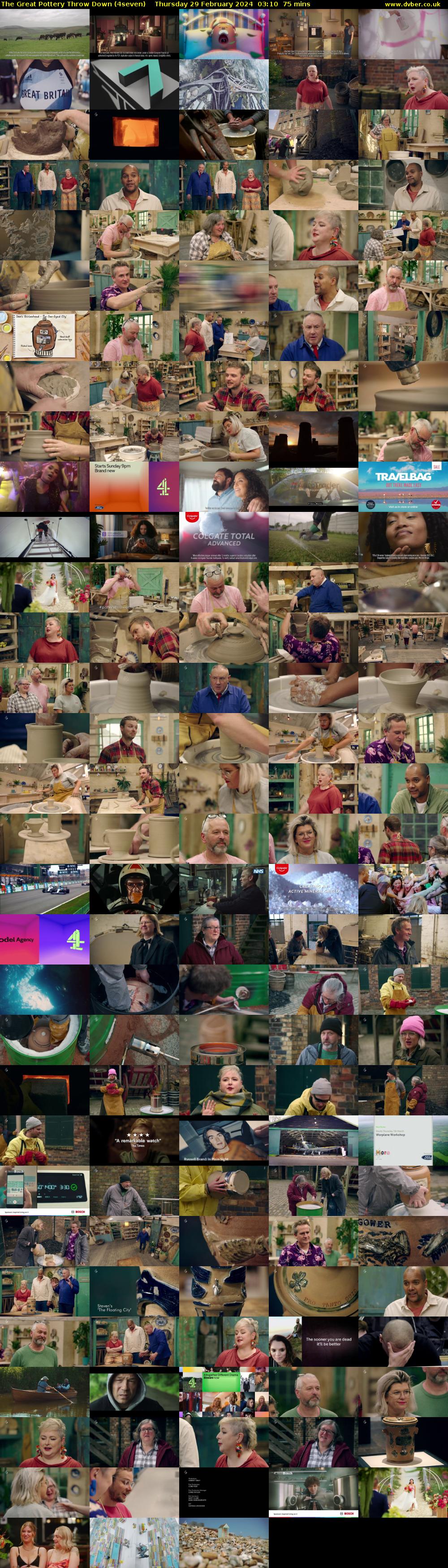 The Great Pottery Throw Down (4seven) Thursday 29 February 2024 03:10 - 04:25
