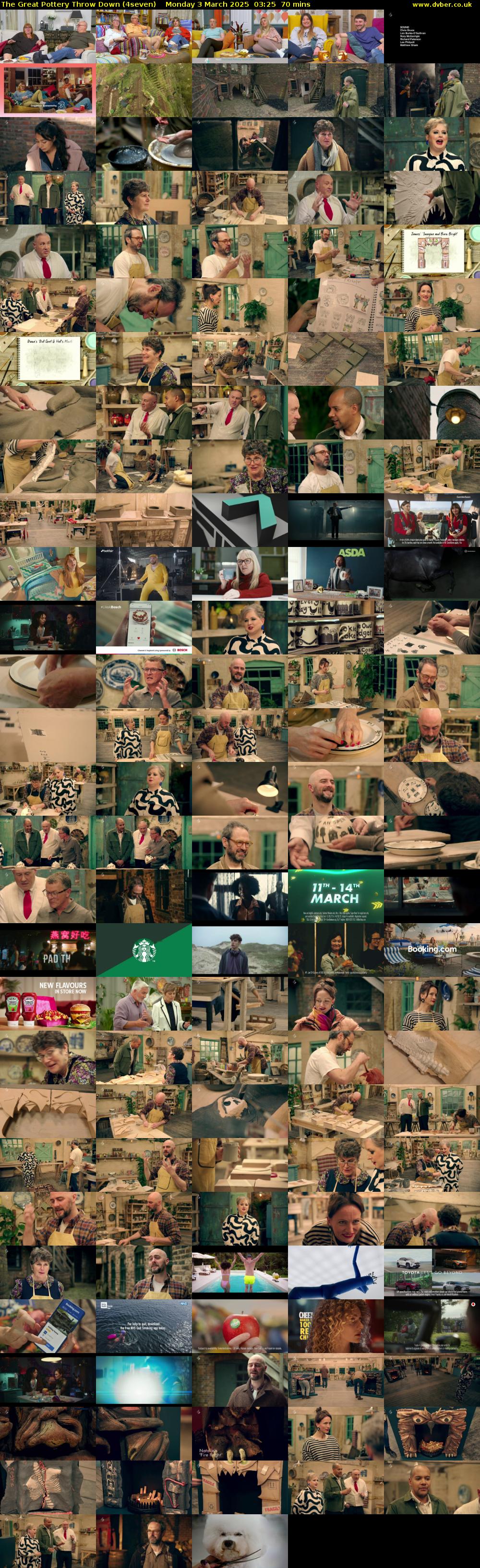 The Great Pottery Throw Down (4seven) Monday 3 March 2025 03:25 - 04:35
