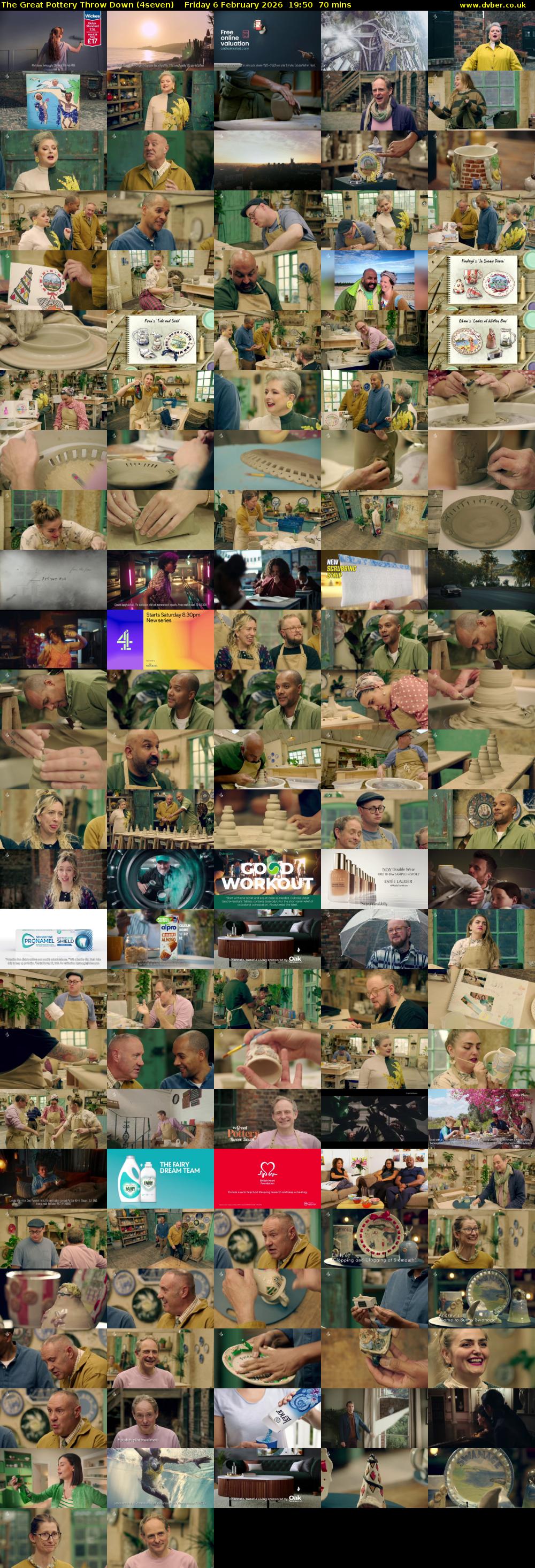 The Great Pottery Throw Down (4seven) Friday 6 February 2026 19:50 - 21:00