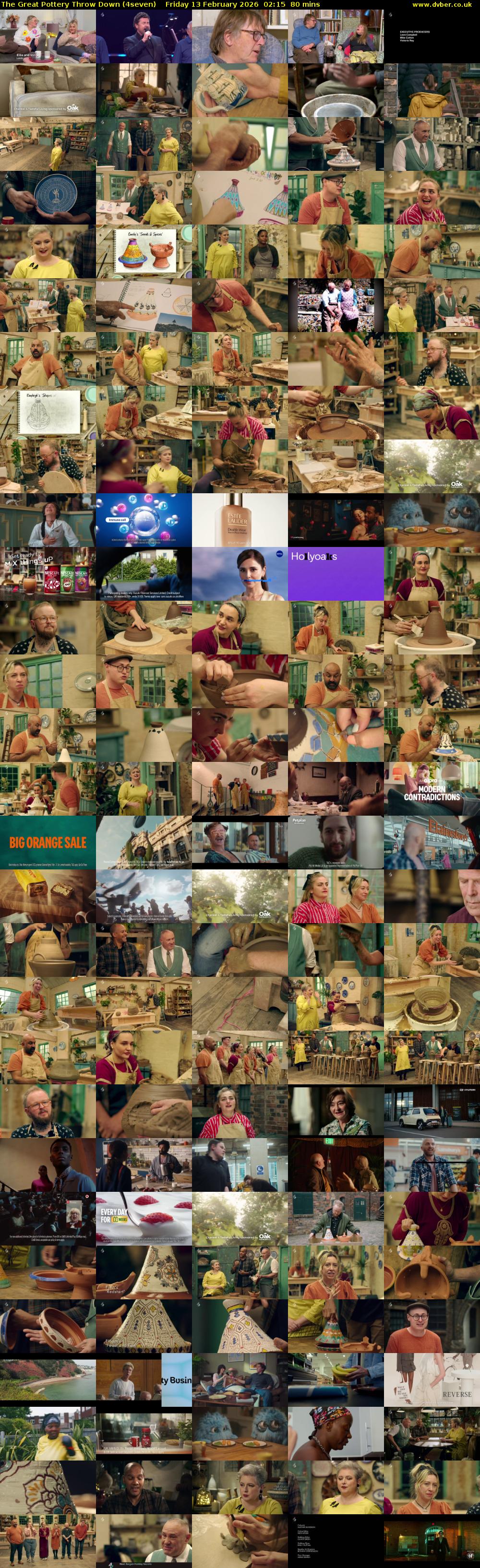 The Great Pottery Throw Down (4seven) Friday 13 February 2026 02:15 - 03:35