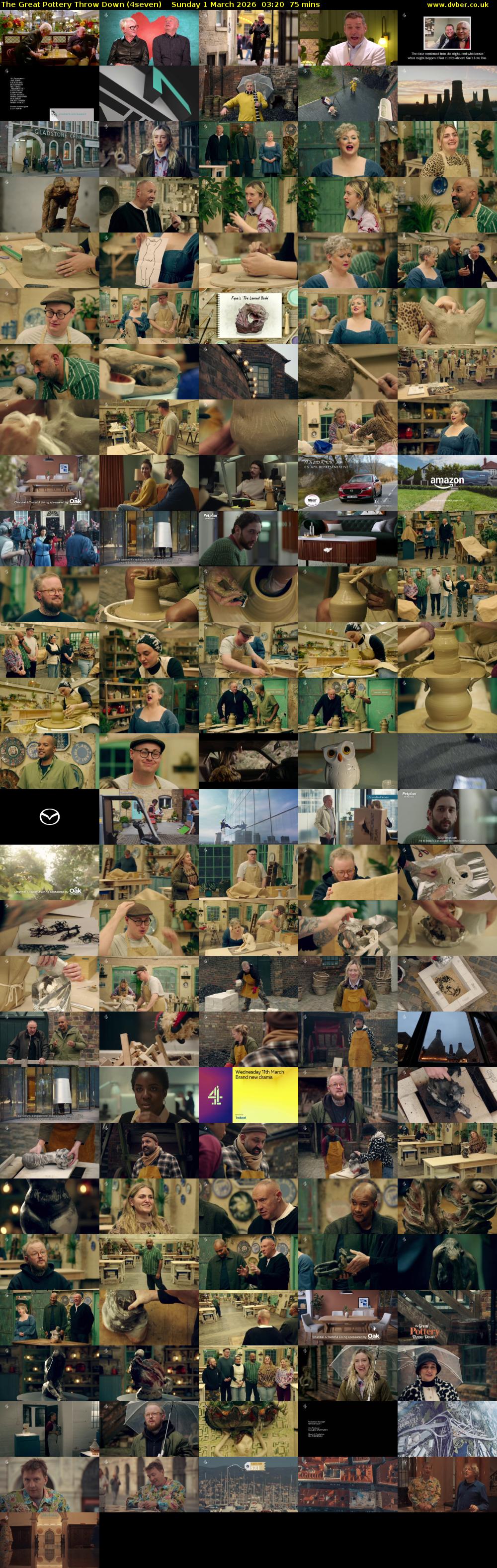 The Great Pottery Throw Down (4seven) Sunday 1 March 2026 03:20 - 04:35