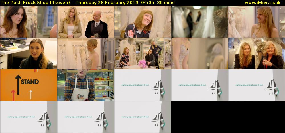 The Posh Frock Shop (4seven) Thursday 28 February 2019 04:05 - 04:35