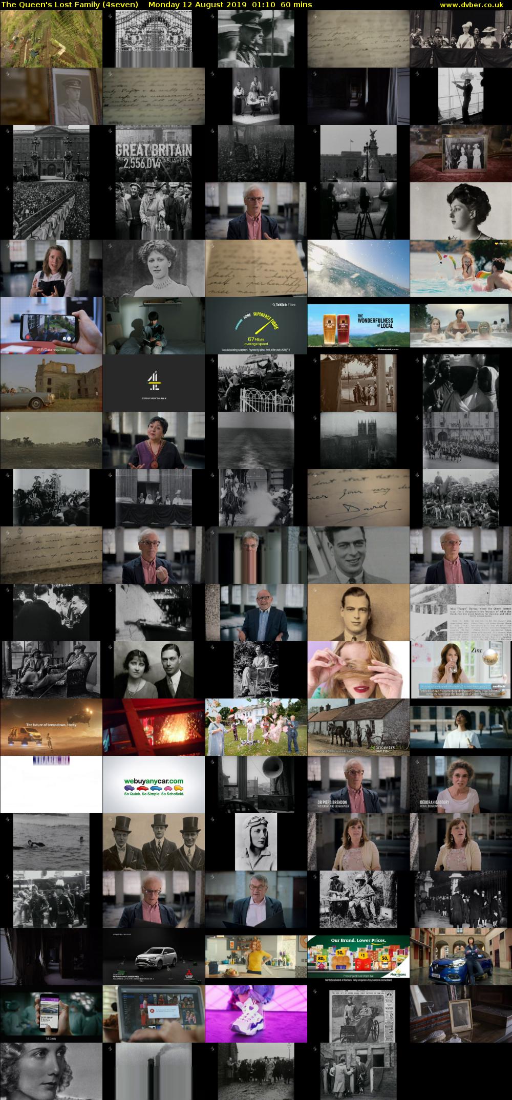The Queen's Lost Family (4seven) Monday 12 August 2019 01:10 - 02:10