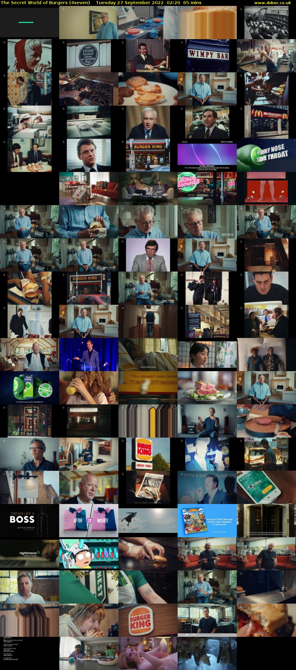 The Secret World of Burgers (4seven) Tuesday 27 September 2022 02:20 - 03:25