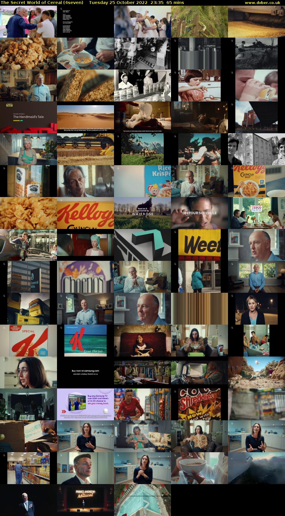 The Secret World of Cereal (4seven) Tuesday 25 October 2022 23:35 - 00:40
