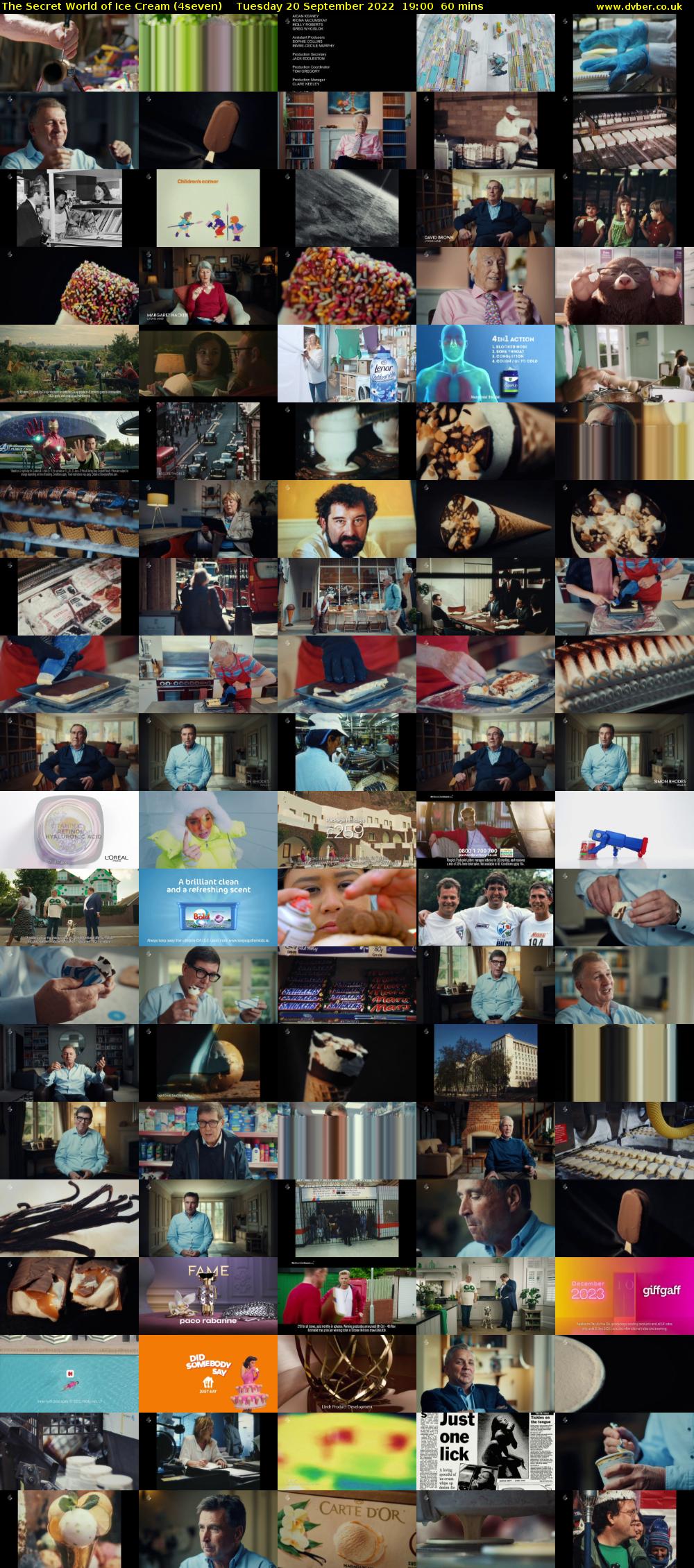 The Secret World of Ice Cream (4seven) Tuesday 20 September 2022 19:00 - 20:00