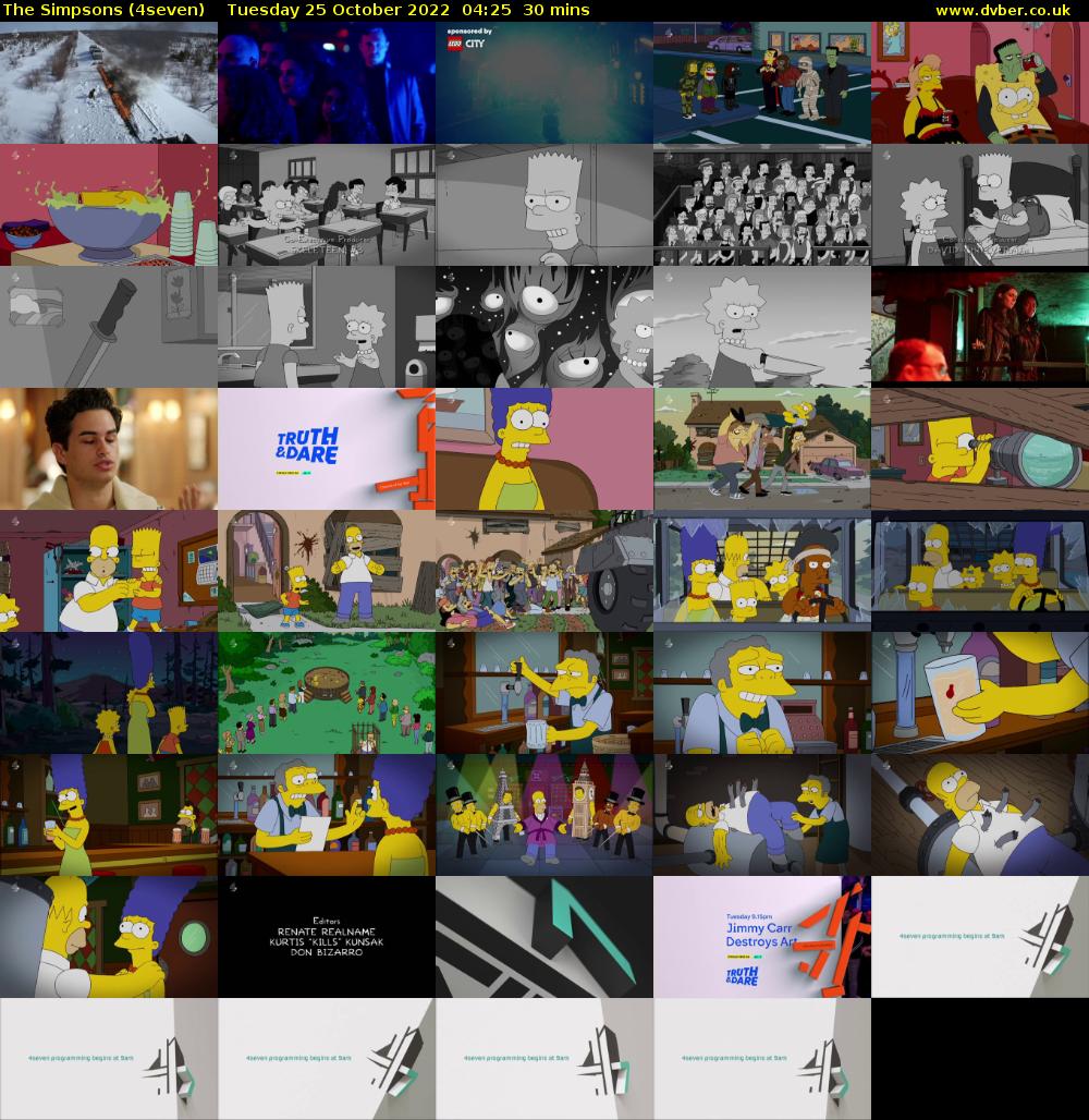The Simpsons (4seven) Tuesday 25 October 2022 04:25 - 04:55