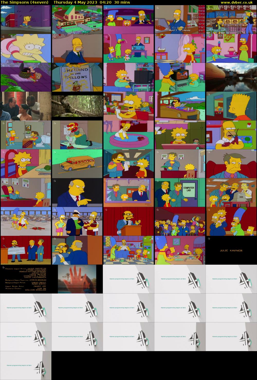The Simpsons (4seven) Thursday 4 May 2023 04:20 - 04:50